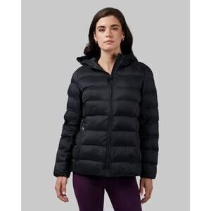 32 Degrees Lightweight Packable Hooded Jacket - BLACK (Size L) NWOT